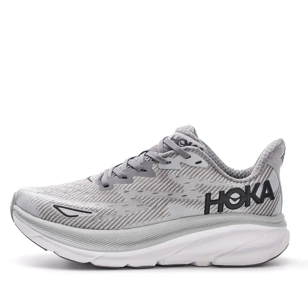 HOKA Clifton 9 Women's Phantom Fabric Running Shoes