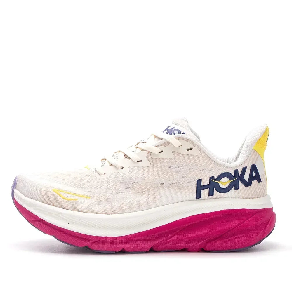 HOKA Clifton 9 Women's Phantom Fabric Running Shoes