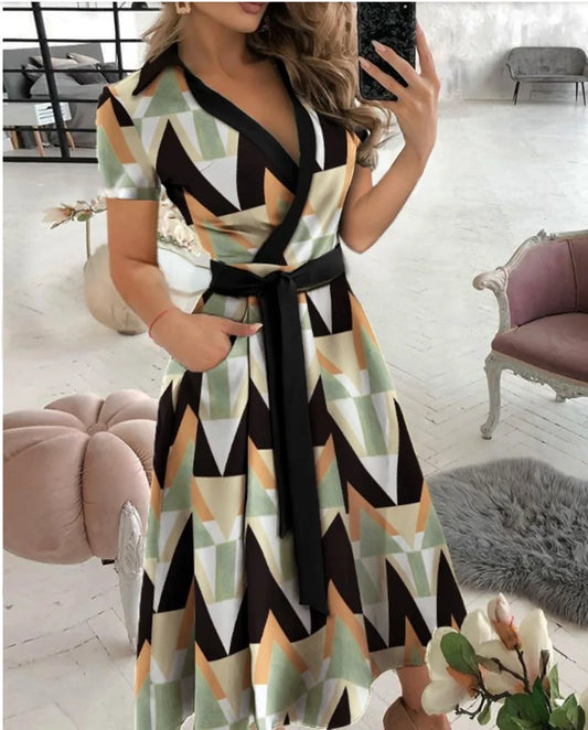BookerBoutique25 Rainbow Striped Jersey Maxi Dress Casual