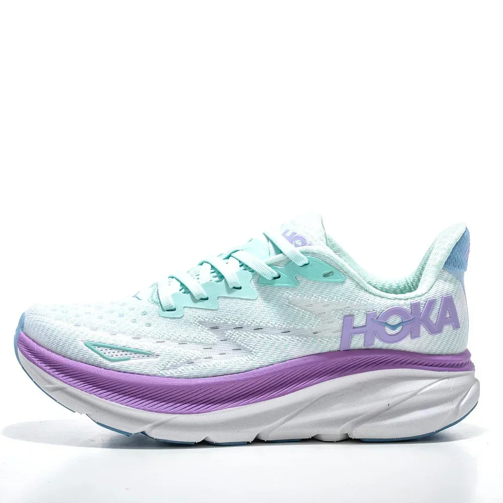 HOKA Clifton 9 Women's Phantom Fabric Running Shoes