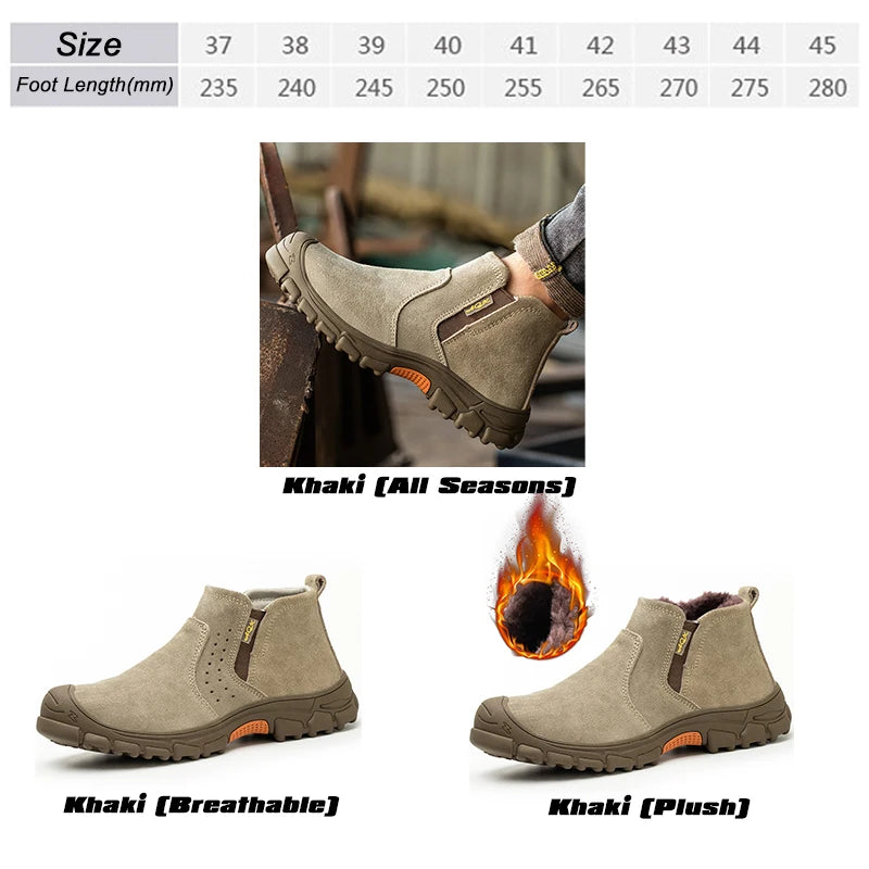 Insulated Protective Work Sneakers for Men