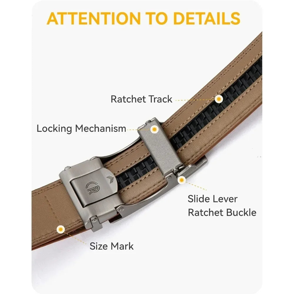 Men's Leather Ratchet Belt