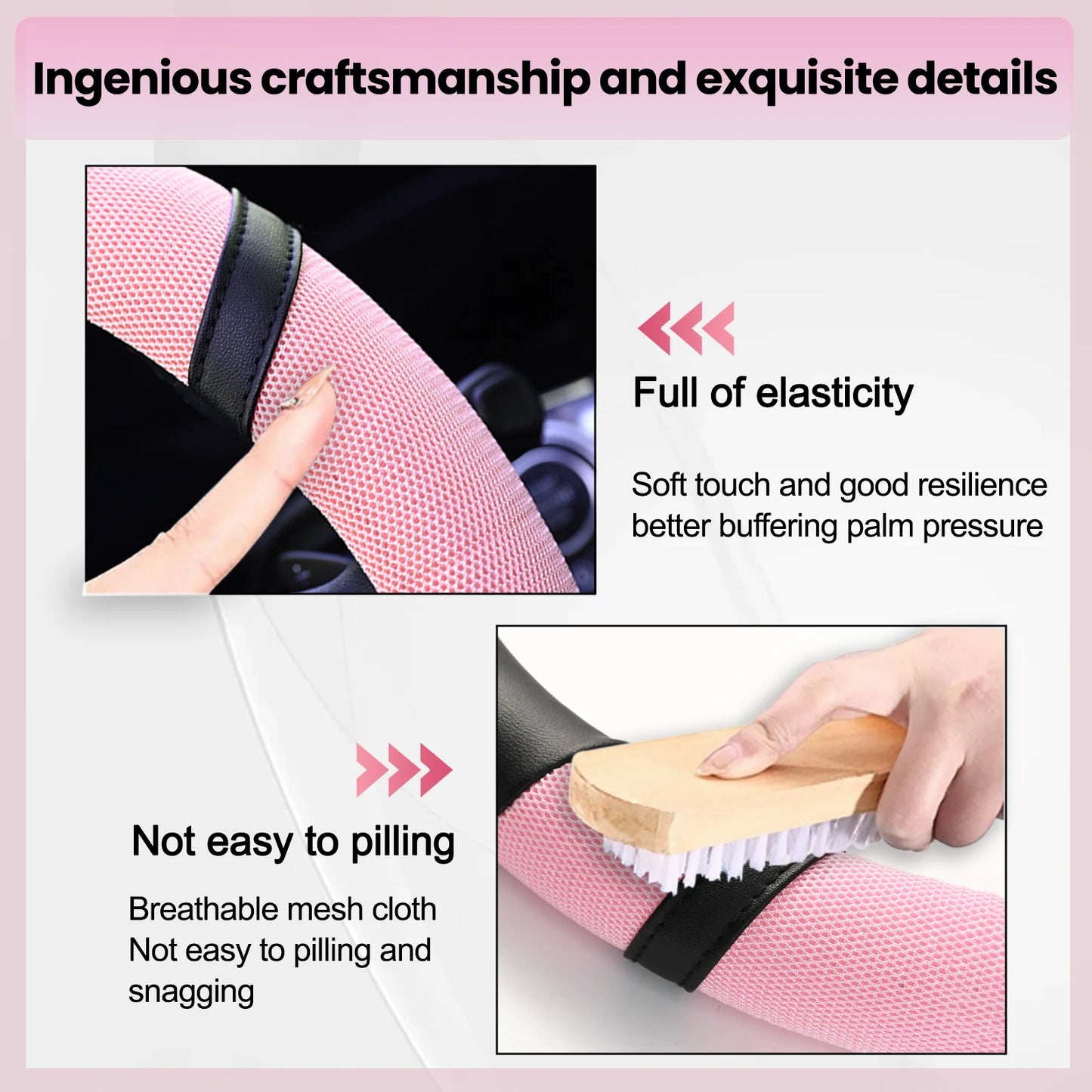 BookerBoutique25 Steering Wheel Cover For Women And Girls