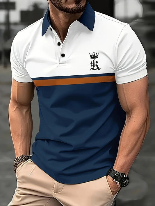 Men's Casual Short-Sleeved Polo Shirt Stylish and Comfortable Wear