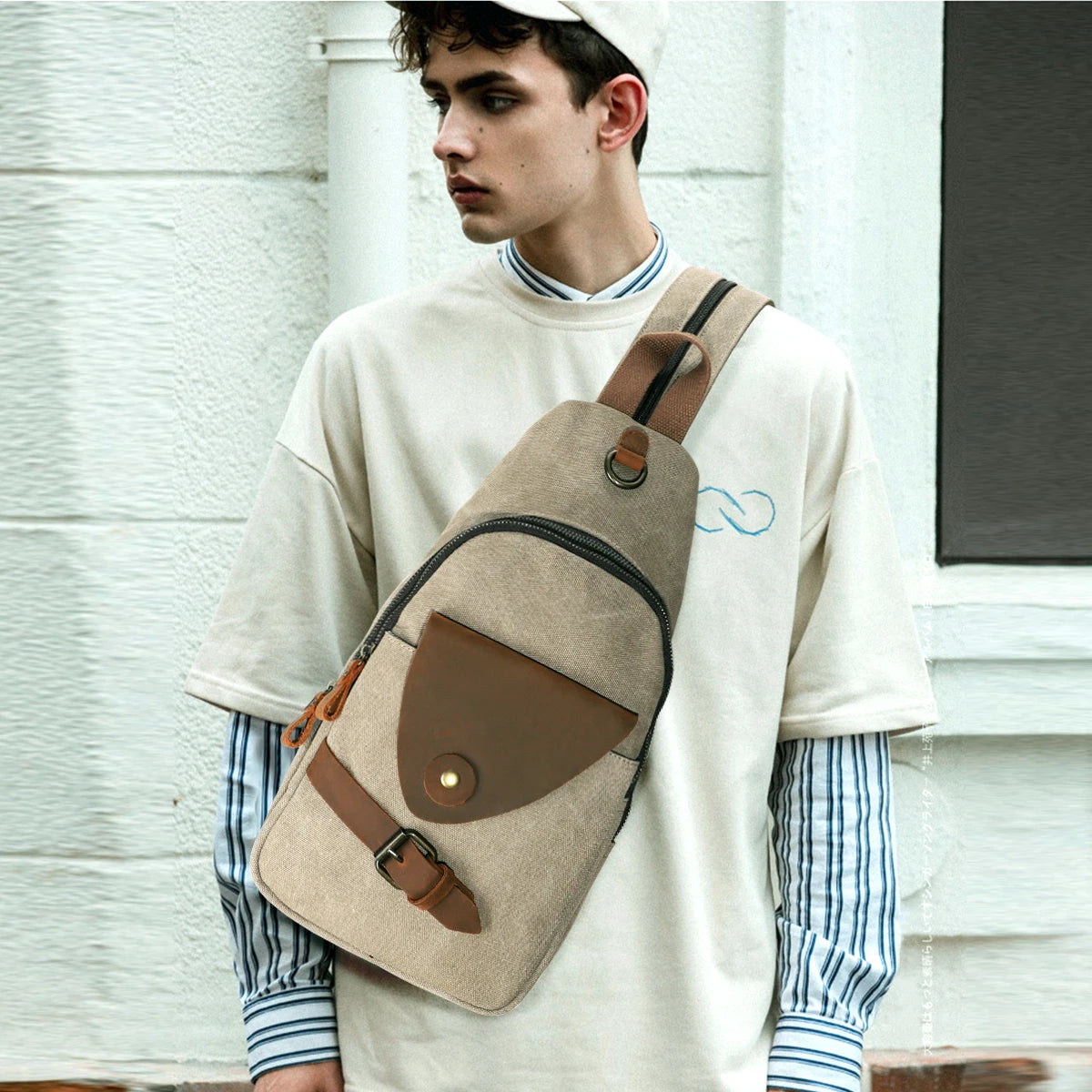 KL928 Canvas Sling Bag
