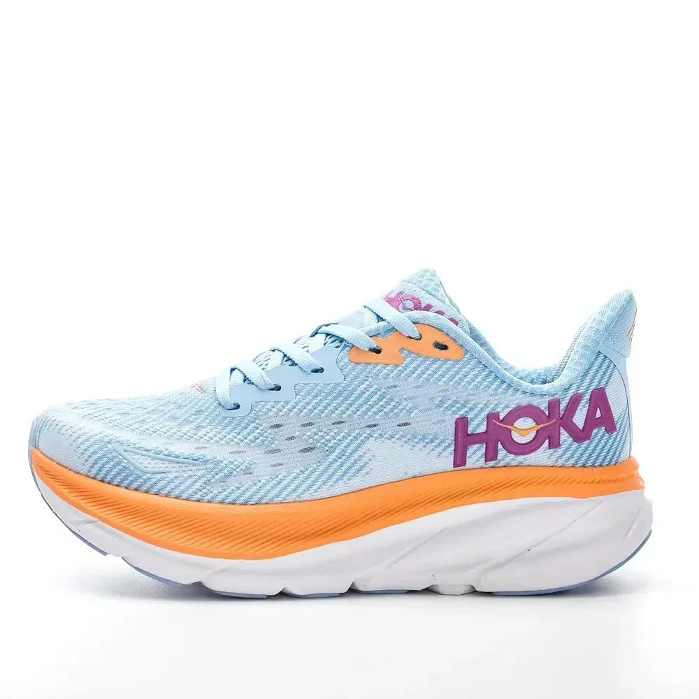 HOKA Clifton 9 Women's Phantom Fabric Running Shoes
