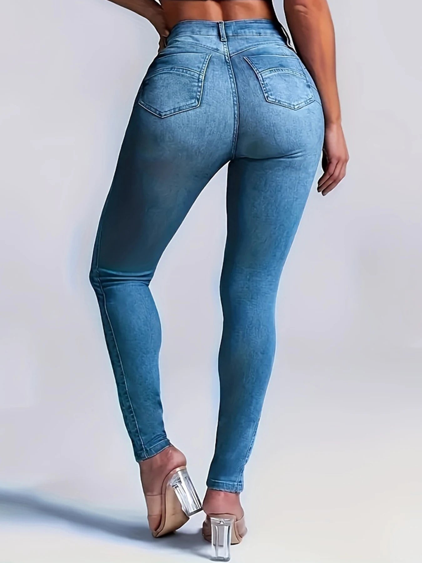 BookerBoutique25 Women High Stretch Jeans Pencil Pants