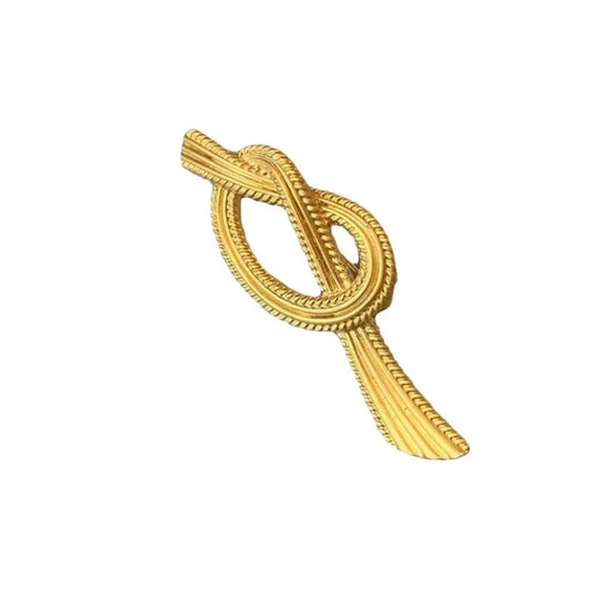 Gold Bow Brooch Pin