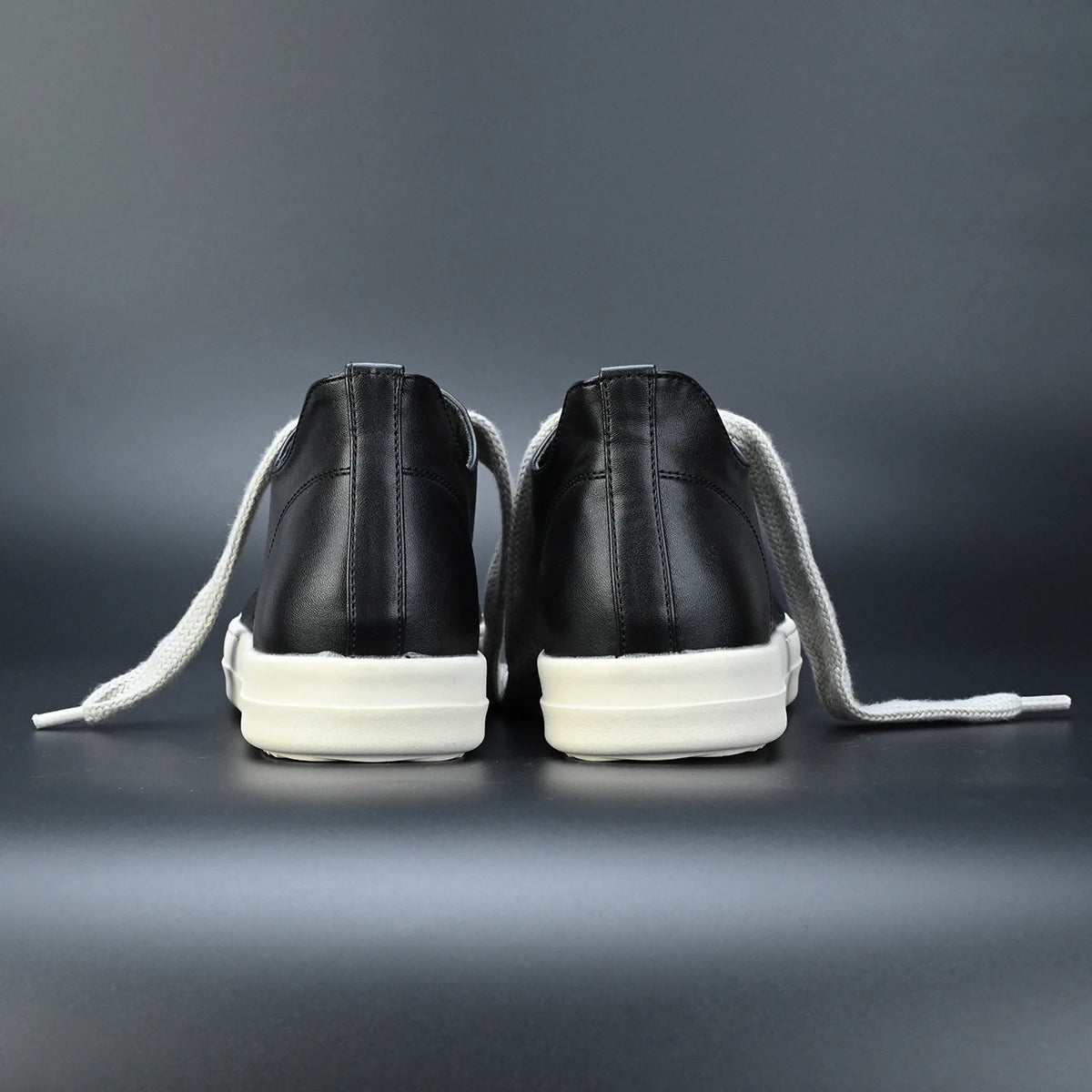 Men Shoe Black Canvas Low Top Women Sneaker OwensQuality Lace Up