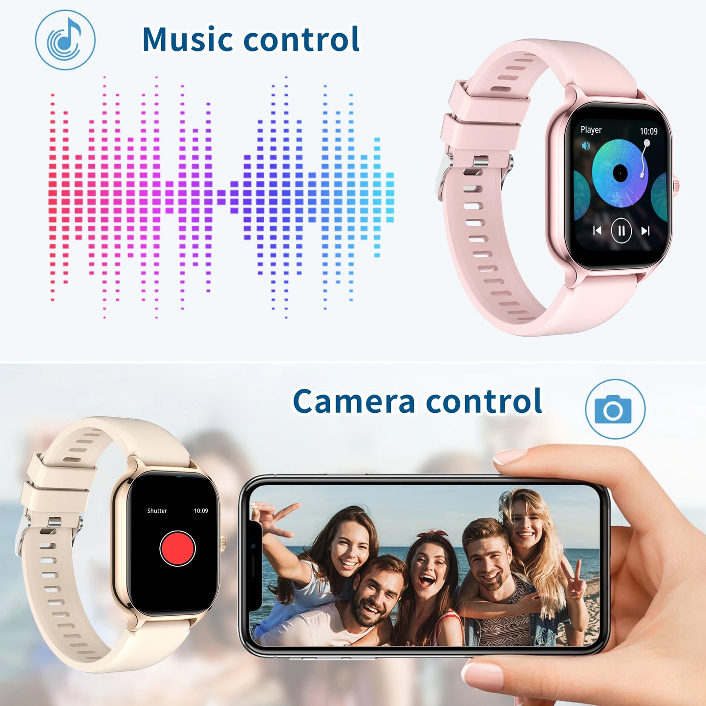 BookerBoutique25 Smart Watch Wireless Calling FitnessTracker
