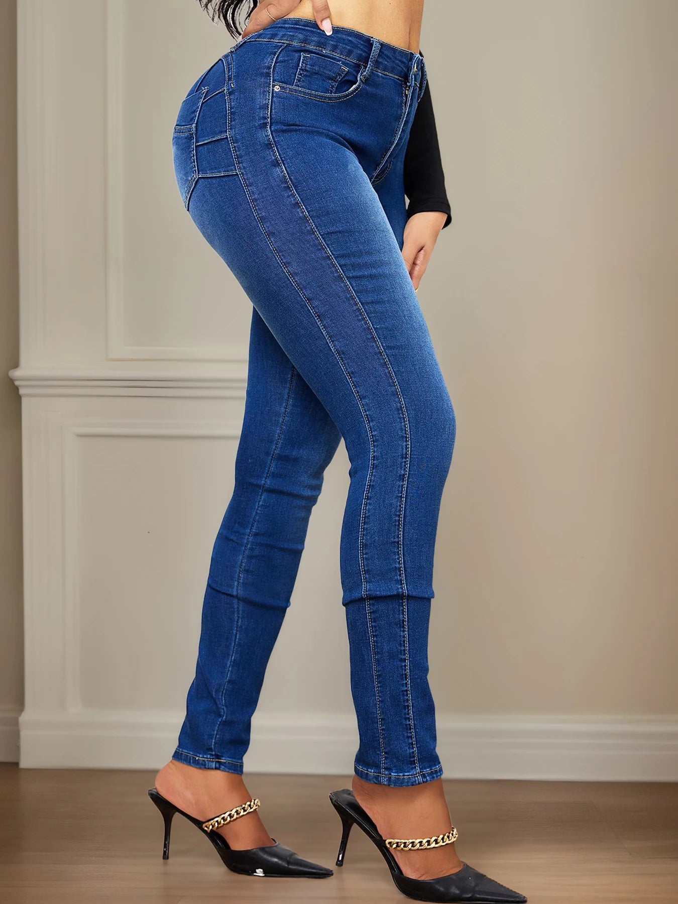 BookerBoutique25 Women High Stretch Jeans Pencil Pants