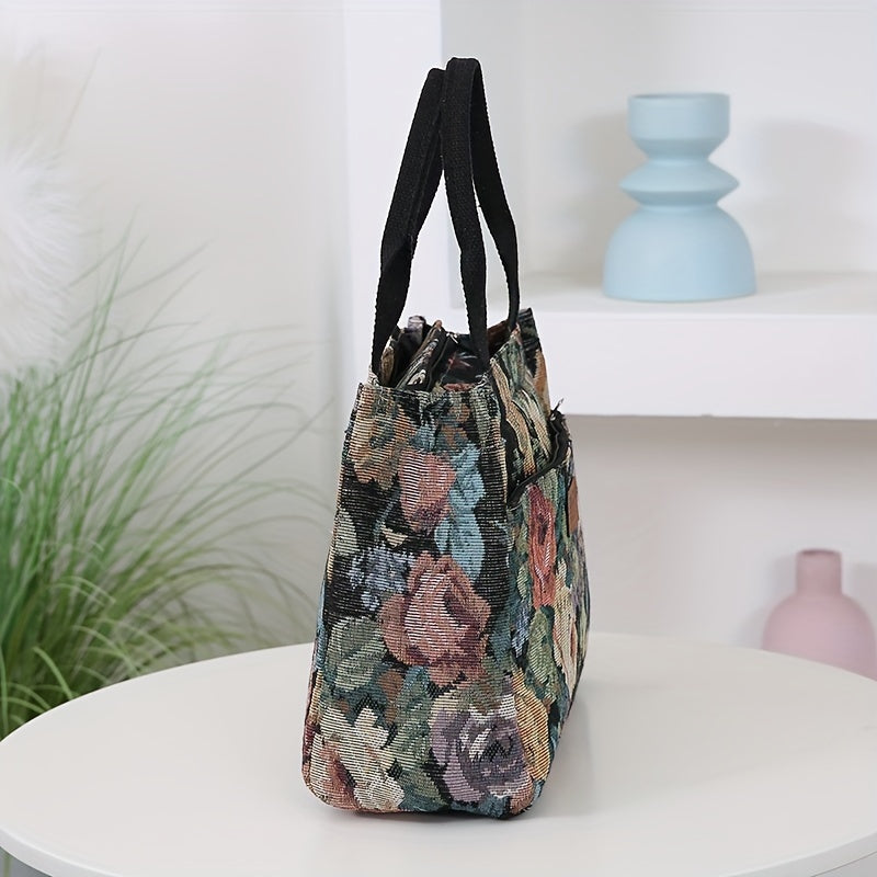 Vintage Black Fabric Purse