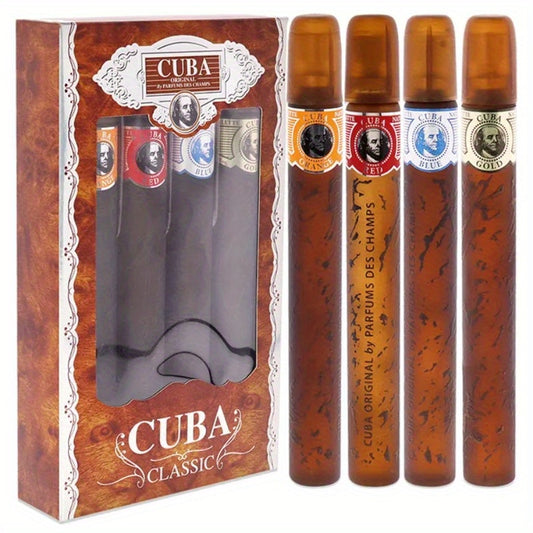 Cuba For Men Gift Set Fragrance Collection Four Piece