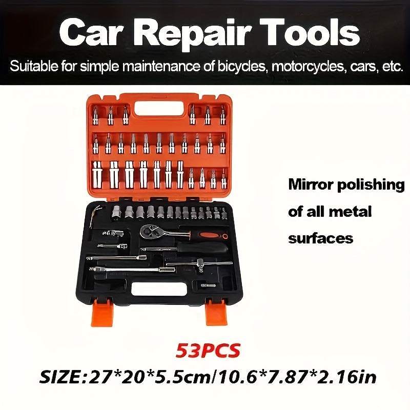 Professional Car Repair Tool Set with Carrying Case
