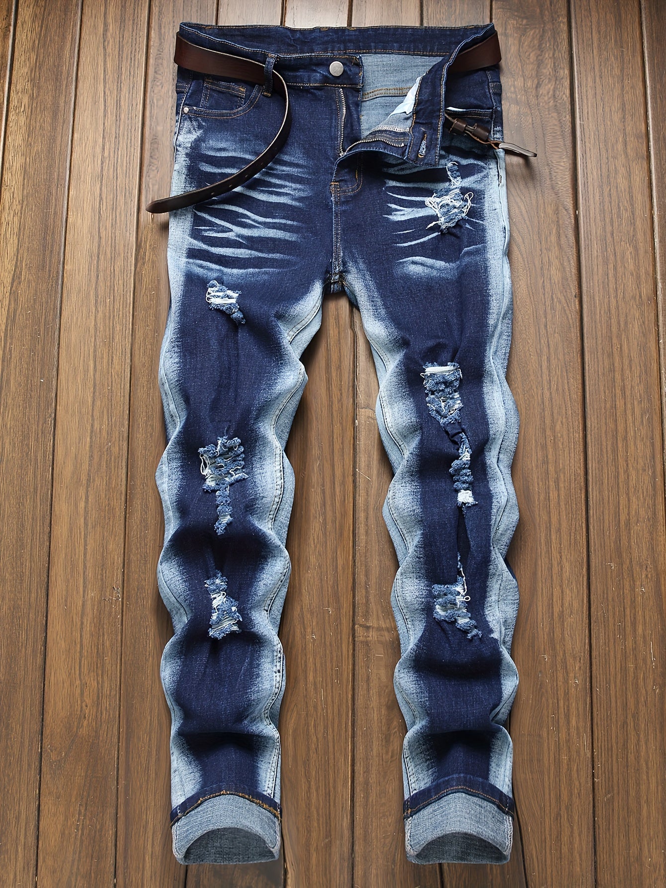 Vintage Ripped Stretch Skinny Jeans
