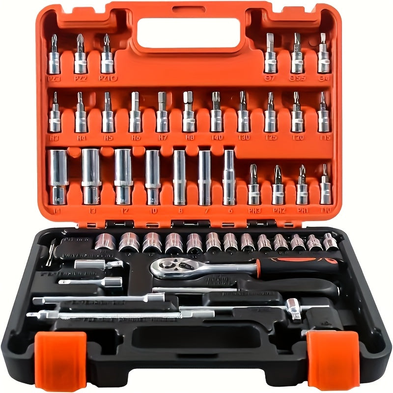 Professional Car Repair Tool Set with Carrying Case