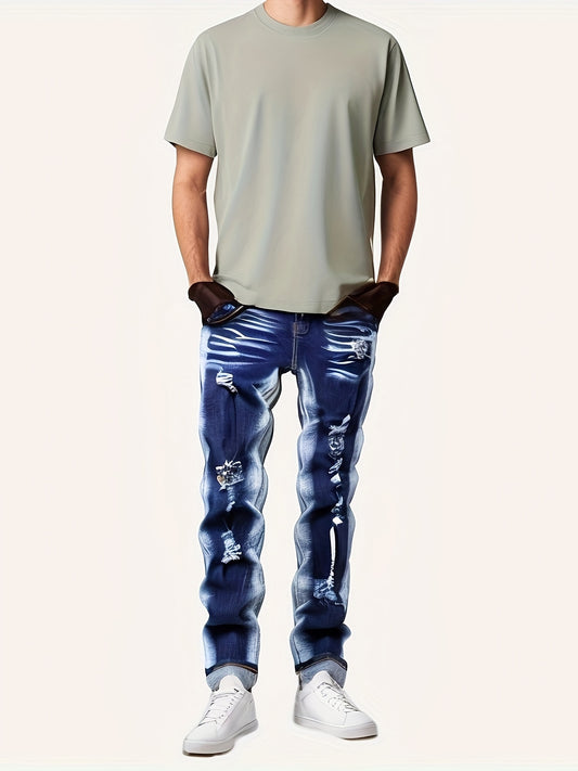 Vintage Ripped Stretch Skinny Jeans