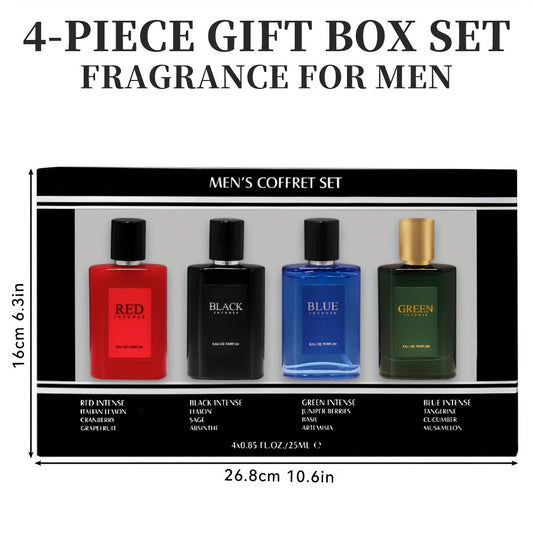 Men's 4 Piece Eau De Toilette Gift Set Citrus Fragrance